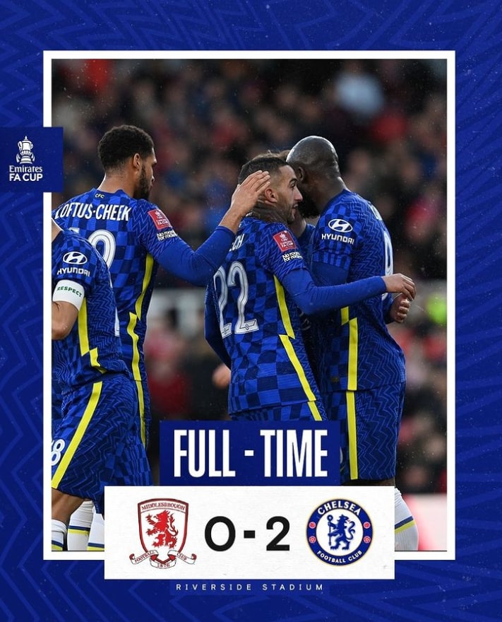 چلسی در نیمه نهایی جام حذفی انگلیس