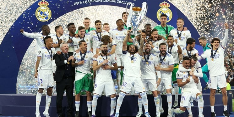 رئال مادرید با قهرمانی در لیگ قهرمانان اروپا درآمد 100میلیون دلاری بدست آورد