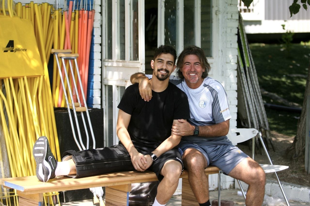 سبحان خاقانی مهمان ویژه ساپینتو در تمرینات استقلال 2