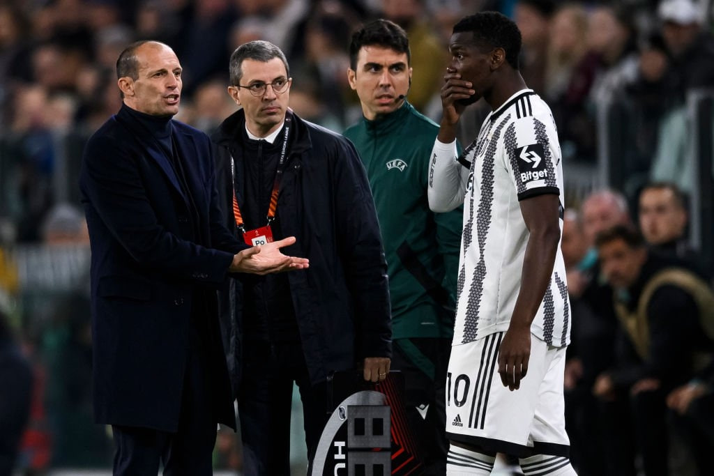 درگیری لفظی سرمربی و هافبک فرانسوی یوونتوس در حین بازی2