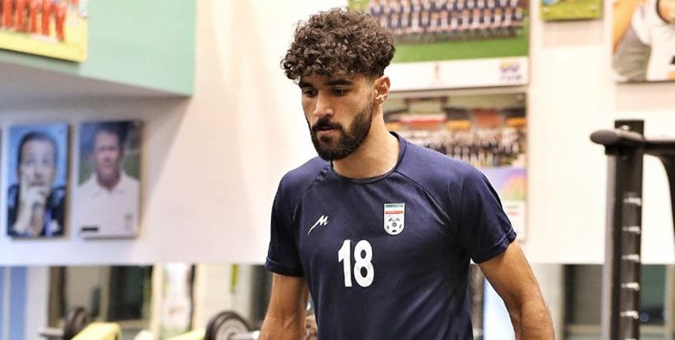 سامان فلاح مدافع تیم ملی امید روانه بیمارستان شد1