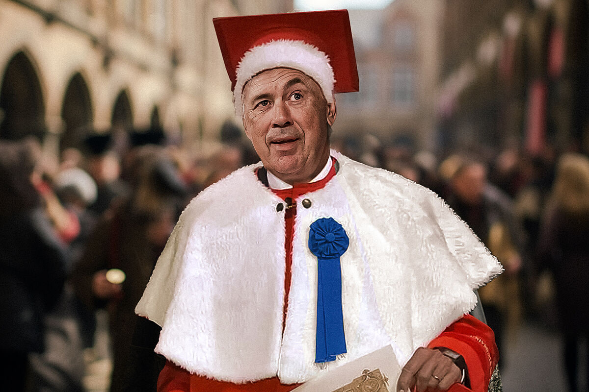 از این به بعد آنچلوتی را دکتر صدا بزنید