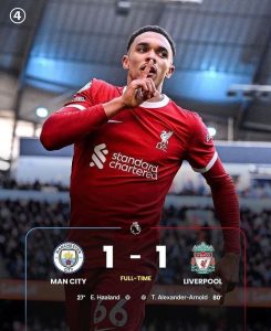 آرسنال از تساوی سیتی و لیورپول حداکثر استفاده را انجام داد 1 آرسنال از تساوی سیتی و لیورپول حداکثر استفاده را انجام داد