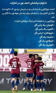 غائب اصلی تیم ملی در جام ملت ها هر هفته درخشان تر از قبل می شود 1 غائب اصلی تیم ملی در جام ملت ها هر هفته درخشان تر از قبل می شود2