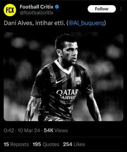 واکنش برادر دنی آلوز به خودکشی ستاره برزیلی در زندان 2 واکنش برادر دنی آلوز به خودکشی ستاره برزیلی در زندان1