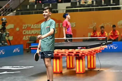 نابغه تنیس روی میز ایران استعدادی فوق العاده است1