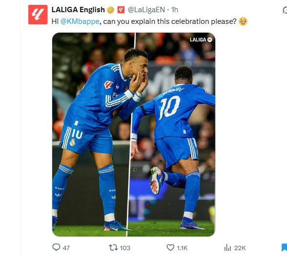 شادی گل امباپه جنجالی شد؛ سوال مستقیم لالیگا!2